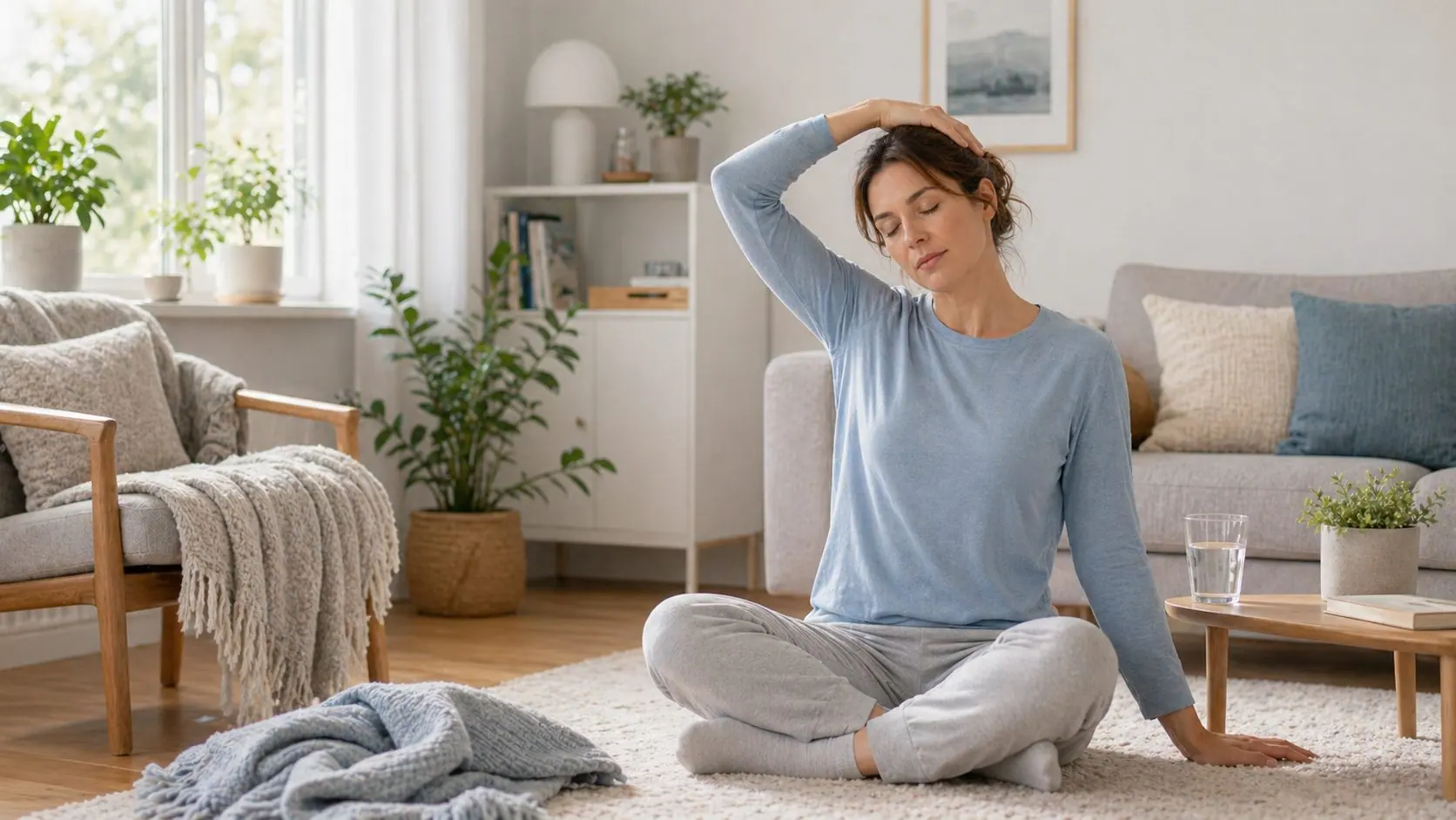 Försiktig rörlighetsträning hemma vid fibromyalgi